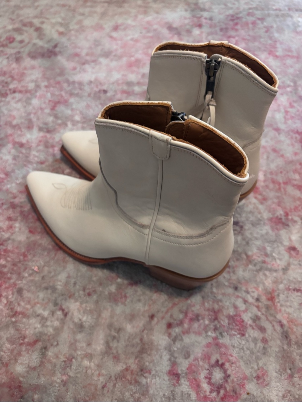 White Never Worn Tecova's Boots